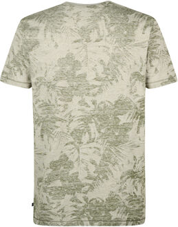 Petrol Industries Heren All-over Print T-shirt Everglade - Groen