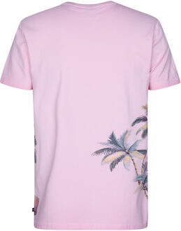 Petrol Industries Heren Artwork T-shirt Islandcrest - Rood - maat