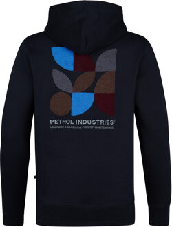 Petrol Industries Heren Backprint Hoodie Sparta - Zwart - maat 3XL