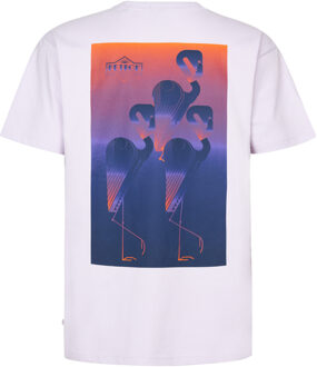 Petrol Industries Heren Backprint T-shirt Deepcrest - Paars - maat