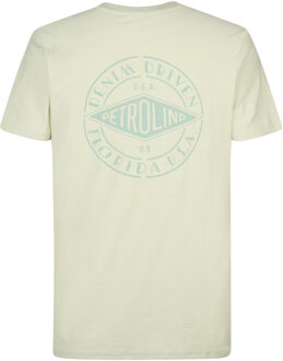 Petrol Industries Heren Backprint T-shirt Osprey - Groen - maat