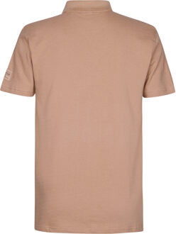 Petrol Industries Heren Badstof Polo Driftwoodview - Bruin - 2XL