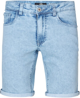 Petrol Industries Heren Bassano Denim Short Tropicana - Blauw