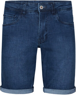Petrol Industries Heren Bassano Denim Short Tropicana - Blauw
