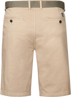Petrol Industries Heren Chino Short met Riem Breezeview - Bruin - 3XL