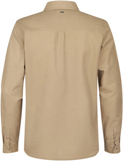 Petrol Industries Heren Effen Overhemd Two Rivers - Bruin - 2XL