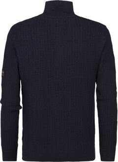 Petrol Industries Heren Gebreid Vest Fairbanks - Blauw - maat