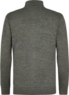 Petrol Industries Heren Gebreid Vest Sleeping Bear - Groen