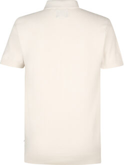 Petrol Industries Heren Gebreide Polo Surf - Wit - maat XL
