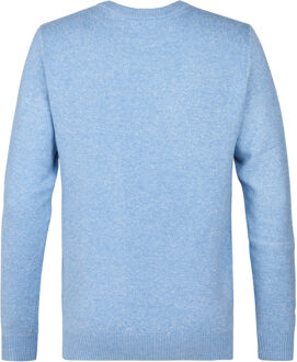 Petrol Industries Heren Gebreide Trui Crandon - Blauw - maat M