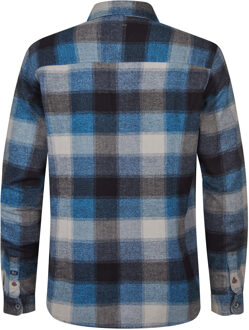 Petrol Industries Heren Geruit Overhemd Casper - Blauw