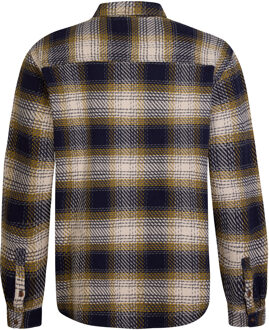 Petrol Industries Heren Geruite Overhemd Manitowoc - Blauw Navy - 4XL