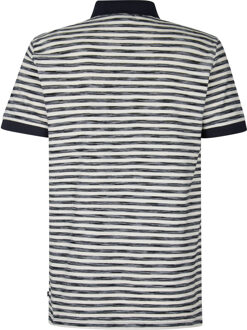 Petrol Industries Heren Gestreepte Polo Clearwaterview - Blauw - 3XL
