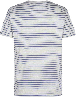 Petrol Industries Heren Gestreepte T-shirt Crow - Blauw - maat XL Donkerblauw