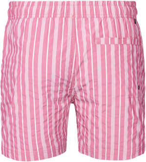 Petrol Industries Heren Gestreepte Zwembroek Reefway - Rood - 3XL