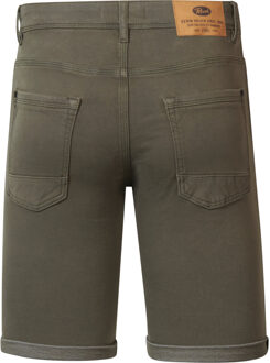 Petrol Industries Heren Jackson Gekleurde Denim Short Sungreet - Groen - maat