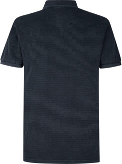 Petrol Industries Heren Klassieke Polo Harborstone - Blauw - S