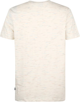 Petrol Industries Heren Logo T-shirt Sandstone - Wit - maat