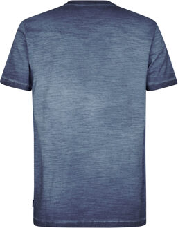 Petrol Industries Heren Logo T-shirt Stingray - Blauw - XL