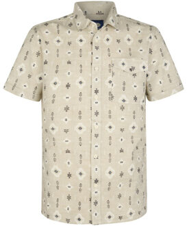 Petrol Industries Heren overhemd m-1060-sis412 7130 light tan Beige - XL