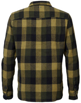 Petrol Industries Heren overhemd m-3030-sil409 1094 smokey sand - maat XXL Geel