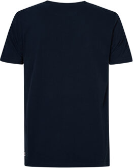 Petrol Industries Heren Petrol Logo T-Shirt - Blauw - maat M Blauw/marineblauw