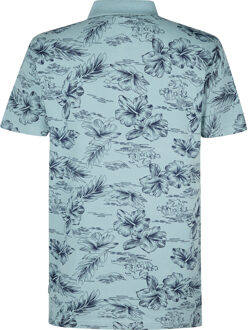 Petrol Industries Heren Piqué Polo Shellway - Blauw - L
