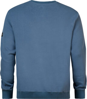 Petrol Industries Heren Plus Size Casual Sweater Kavik - Grijs - maat 5XL Blauw