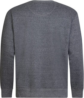 Petrol Industries Heren Plus Size Casual Sweater Salida - Zwart Grijs - 5XL