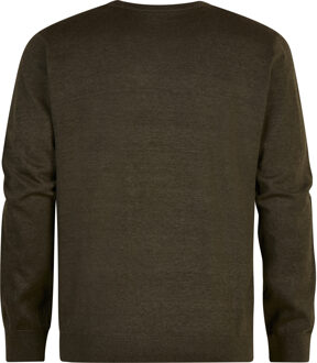 Petrol Industries Heren Plus Size Fijngebreide Trui Chugach - Groen Donkergroen - 6XL