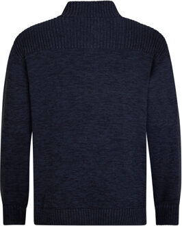 Petrol Industries Heren Plus Size Gebreid Vest Hayward - Blauw - maat 4XL