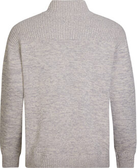 Petrol Industries Heren Plus Size Gebreid Vest Hayward - Wit - maat 6XL