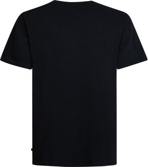 Petrol Industries Heren Plus Size Grafische T-shirt Black Elk - Zwart