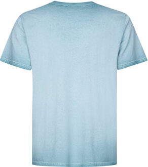 Petrol Industries Heren Plus Size Logo T-shirt Starfish - Blauw - 3XL