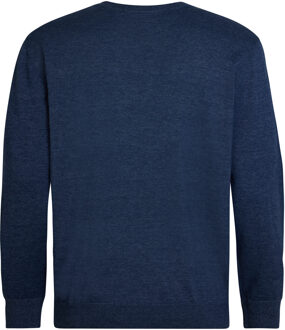 Petrol Industries Heren Plus Size Trui met Ronde Hals Rhinelander - Blauw