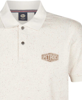 Petrol Industries Heren polo m-1050-pol903 0112 seashell Wit - L
