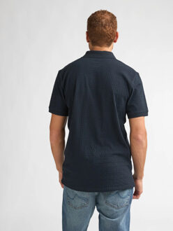 Petrol Industries Heren polo m-1060-pol901 5178 navy blue - maat XL Blauw