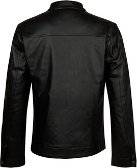 Petrol Industries Heren PU bikerjack Maverick - Zwart - maat 2XL