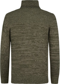 Petrol Industries Heren Ribgebreide Trui Hamilton - Groen