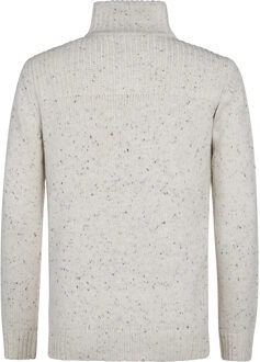 Petrol Industries Heren Ribgebreide Trui Hamilton - Wit - maat