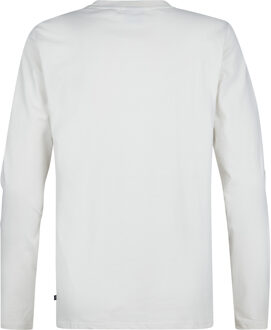 Petrol Industries Heren Ronde Hals Sweater Pierre - Wit - maat 2XL Gebroken wit