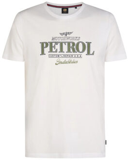 Petrol Industries Heren shirt m-1060-tsr600 0000 bright white - maat L Wit