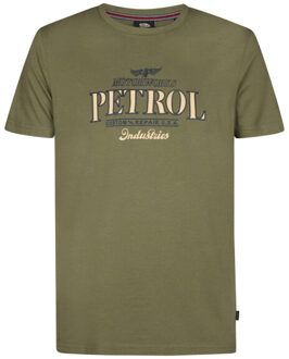 Petrol Industries Heren shirt m-1060-tsr600 6134 dusty army - maat XL Groen
