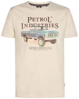 Petrol Industries Heren shirt m-1060-tsr601 0112 seashell Wit - L