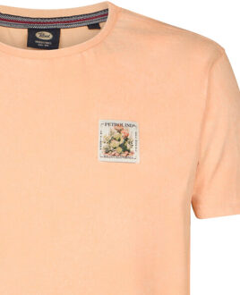 Petrol Industries Heren shirt m-1060-tsr623 2125 tropical orange - maat XL Oranje