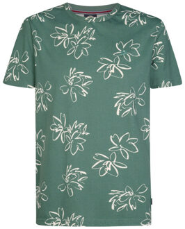 Petrol Industries Heren shirt m-1060-tsr652 6180 oil green Groen - L