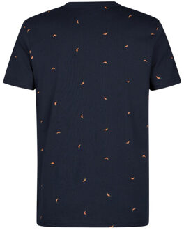 Petrol Industries Heren shirt m-1060-tsr687 5178 navy blue - maat L Blauw