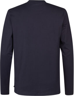 Petrol Industries Heren T-shirt met print Lead - Blauw - maat S Navy