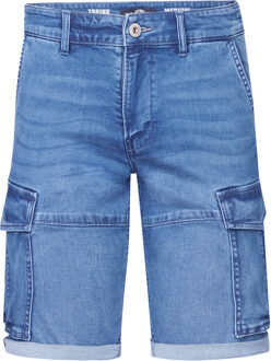 Petrol Industries Heren Torino Cargo Short Denim Zephyr - Blauw - maat