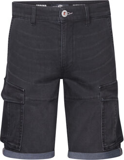 Petrol Industries Heren Torino Cargo Short Denim Zephyr - Zwart